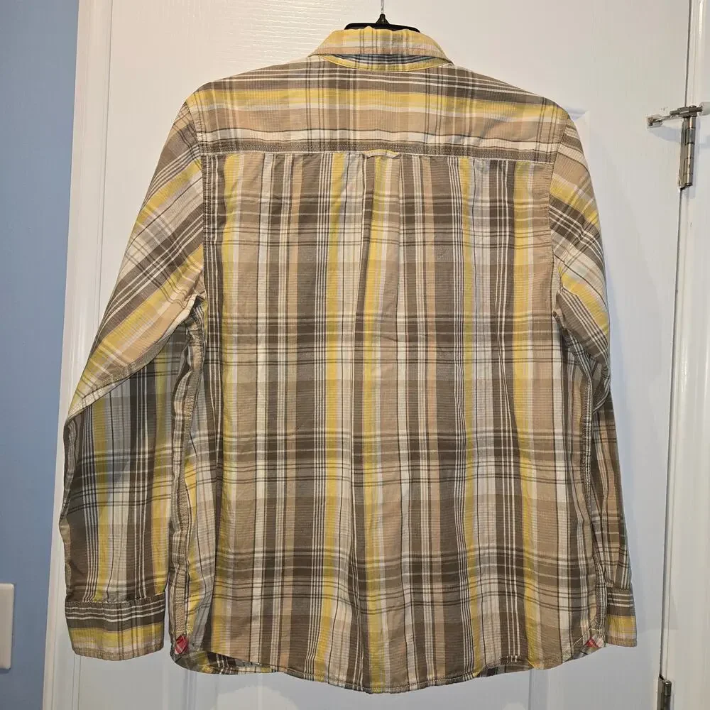 The North Face plaid button down mens XL